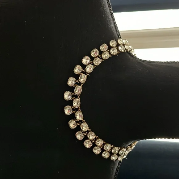 J.Crew new with tags necklace clear stones - Picture 4 of 5